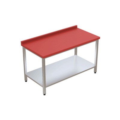 Polietilen Tablalı Taban Raflı Çalışma Tezgahı